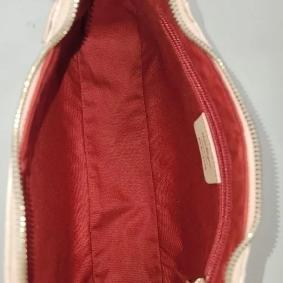 VINTAGE Salvatore Ferragamo Gancini shoulder bag pink/ beige Y2K - Picture 11 of 12